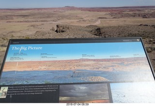 39 a03. Petrified Forest National Park sign