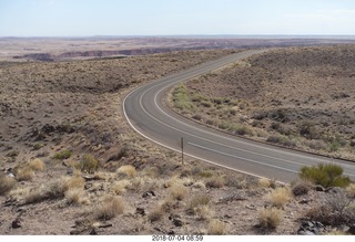 40 a03. Petrified Forest National Park - Painted Desert vista view