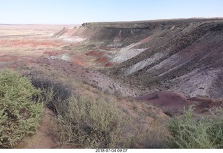 46 a03. Petrified Forest National Park - Painted Desert vista view