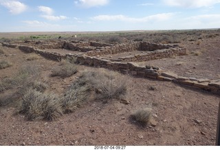 66 a03. Petrified Forest National Park - old adobe dwellings
