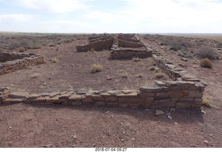 67 a03. Petrified Forest National Park - old adobe dwellings
