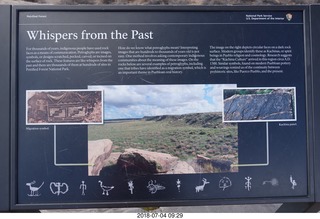 70 a03. Petrified Forest National Park sign