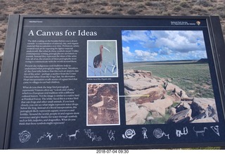 72 a03. Petrified Forest National Park sign