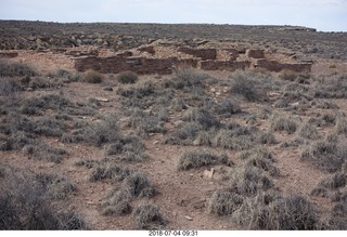 76 a03. Petrified Forest National Park - old adobe dwellings