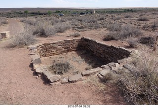 78 a03. Petrified Forest National Park - old adobe dwellings