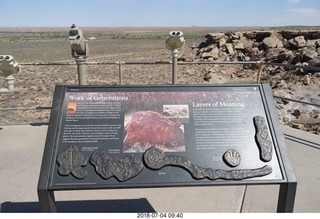 83 a03. Petrified Forest National Park sign