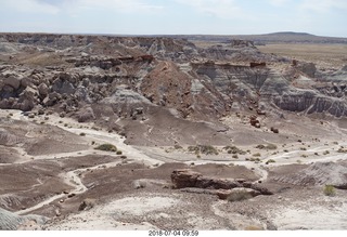 100 a03. Petrified Forest National Park - blue mesa area