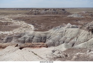 101 a03. Petrified Forest National Park - blue mesa area