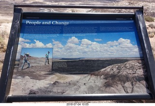 114 a03. Petrified Forest National Park sign