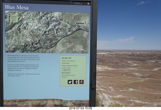 118 a03. Petrified Forest National Park sign