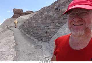 3159 a03. Petrified Forest National Park - Blue Mesa hike + Adam
