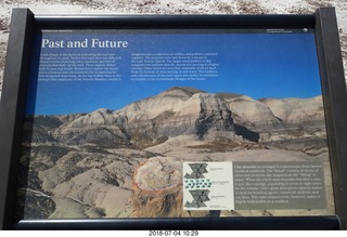 162 a03. Petrified Forest National Park - Blue Mesa hike sign