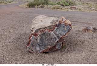 180 a03. Petrified Forest National Park - Blue Mesa hike  + log