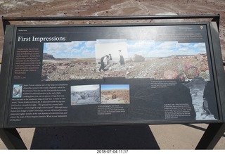 193 a03. Petrified Forest National Park sign