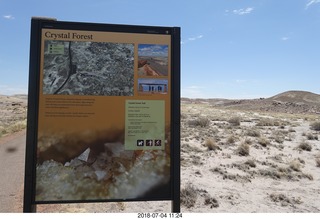 194 a03. Petrified Forest National Park sign