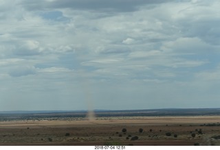 271 a03. drive from petrified forest to payson + dust devil