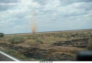 272 a03. drive from petrified forest to payson + dust devil