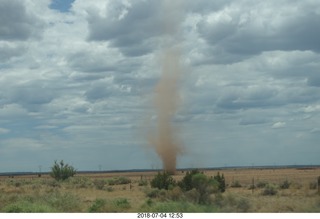 274 a03. drive from petrified forest to payson + dust devil