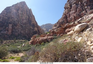 Las Vegas - Red Rock Canyon - thirteen mile drive - Pine Creek Canyon hike - old house foundation