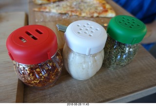 red-white-green colors of Italian flag for pizza toppings