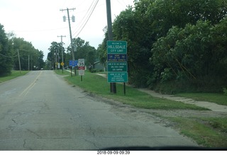 driving to Hillsdale - dirt road and farms