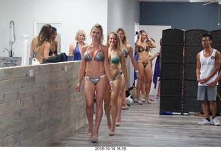 new NH2T store - International Physique League (IPL) show - rehearsal - bikini - Christian DeAngelis + Heather Kile