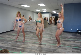 new NH2T store - International Physique League (IPL) show - rehearsal - bikini - Christian DeAngelis + Heather Kile