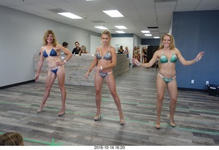 new NH2T store - International Physique League (IPL) show - rehearsal - bikini - Christian DeAngelis + Heather Kile