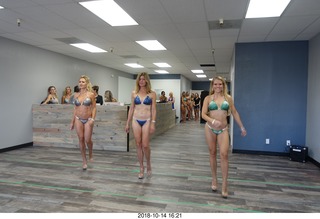 new NH2T store - International Physique League (IPL) show - rehearsal - bikini - Christian DeAngelis + Heather Kile