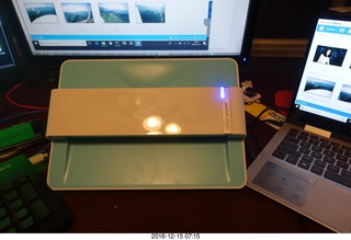 pictures being scanned