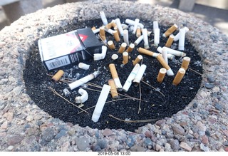 lots of cigarette butts