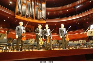 Philadelphia - Kimmel Center - four violists - postlude
