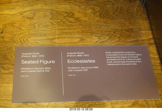 Rodin Museum - signs