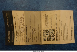 busted up transcriptor skeleton vestigal box from russia pick up tag