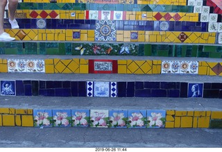 293 a0e. Rio de Janeiro - city tour Lapa Steps (Selarn's Staircase)