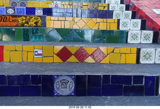 296 a0e. Rio de Janeiro - city tour Lapa Steps (Selarn's Staircase)
