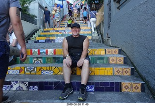 305 a0e. Rio de Janeiro - city tour Lapa Steps (Selarn's Staircase) + Adam