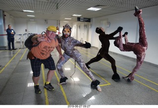 37 a0e. airline flights from Rio de Janeiro to Iguazu - cool actors in costumes