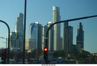 8 a0e. Buenos Aires - drive to airport - red light