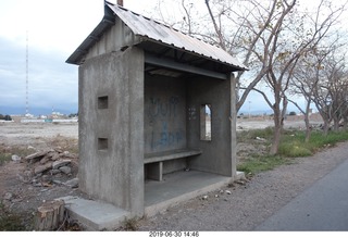 89 a0e. Argentina - San Juan walk - bus stop, maybe?