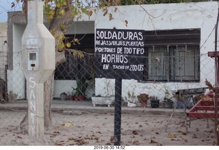 91 a0e. Argentina - San Juan walk - sign