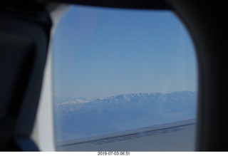 Argentina - flight San Juan to Santiago across the Andes - aerial