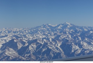 Argentina - flight San Juan to Santiago across the Andes - aerial