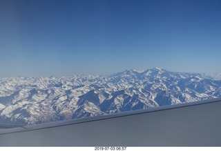 Argentina - flight San Juan to Santiago across the Andes - aerial