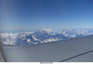 Argentina - flight San Juan to Santiago across the Andes - aerial