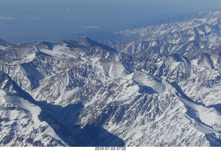 Argentina - flight San Juan to Santiago across the Andes - aerial