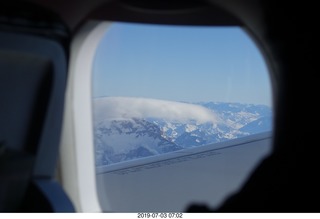 Argentina - flight San Juan to Santiago across the Andes - aerial