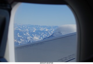 Argentina - flight San Juan to Santiago across the Andes - aerial