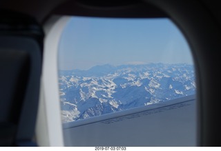 Argentina - flight San Juan to Santiago across the Andes - aerial