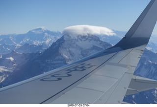 Argentina - flight San Juan to Santiago across the Andes - aerial